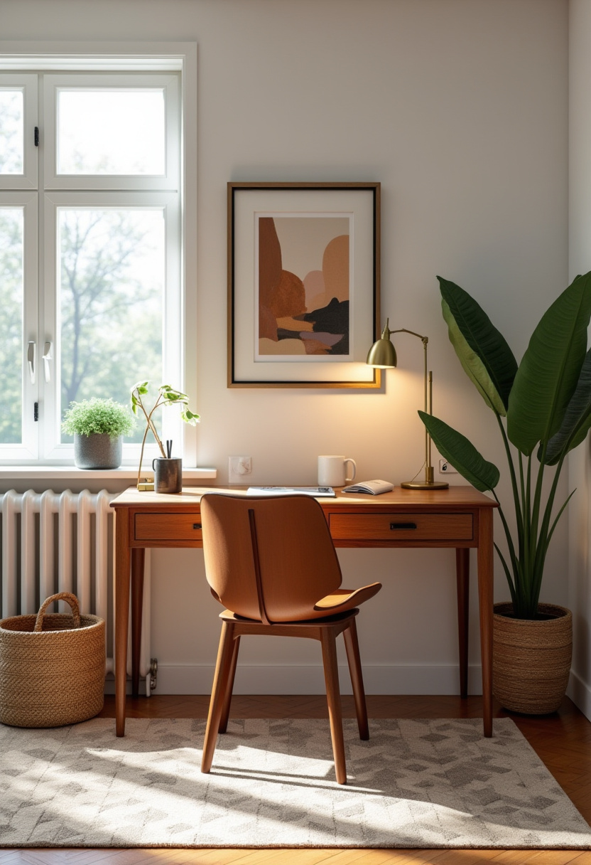 living room desk setup ideas 6