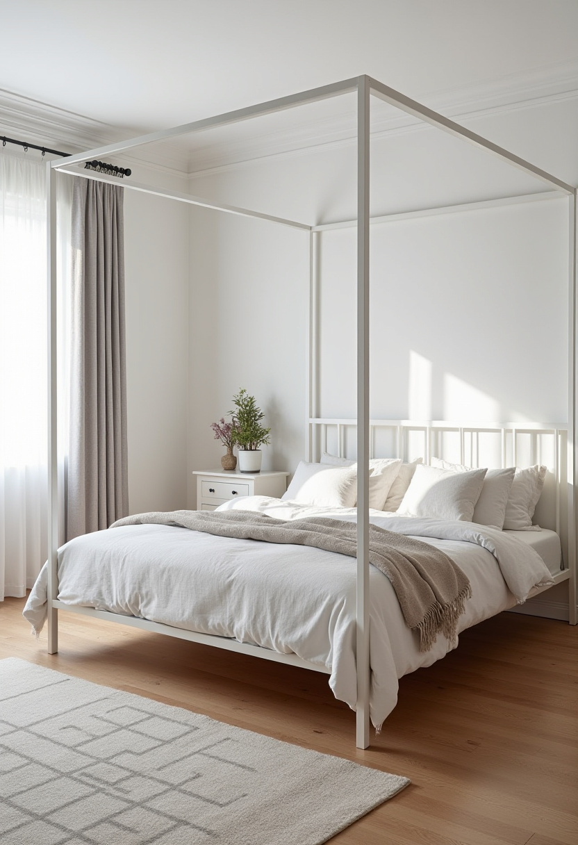 modern canopy bed styling ideas 1