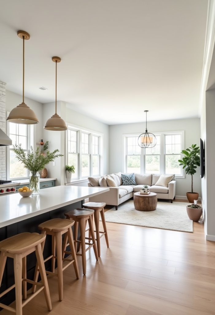 open kitchen and living room floor plans 1