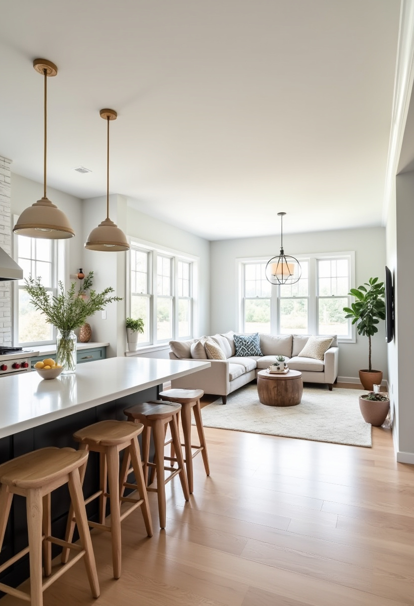 open kitchen and living room floor plans 1