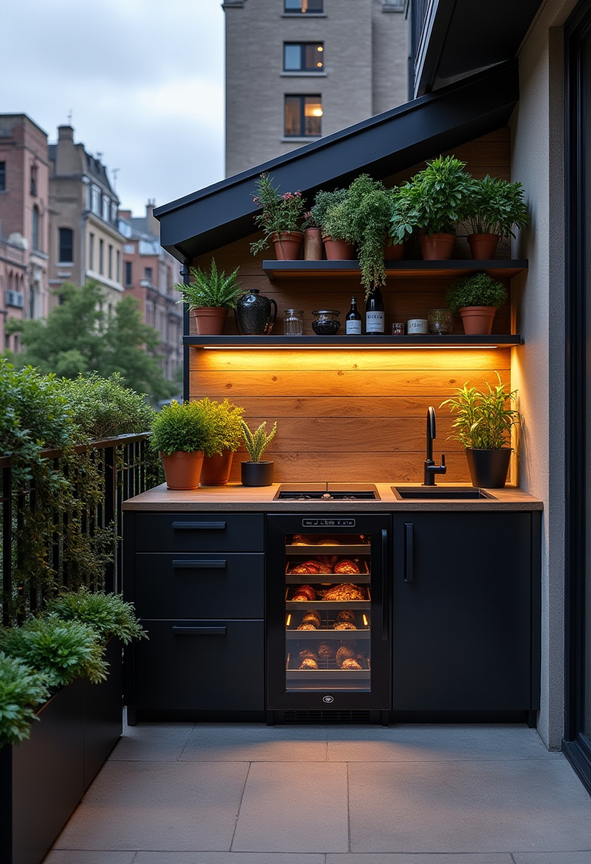 outdoor kitchen ideas for small spaces 13