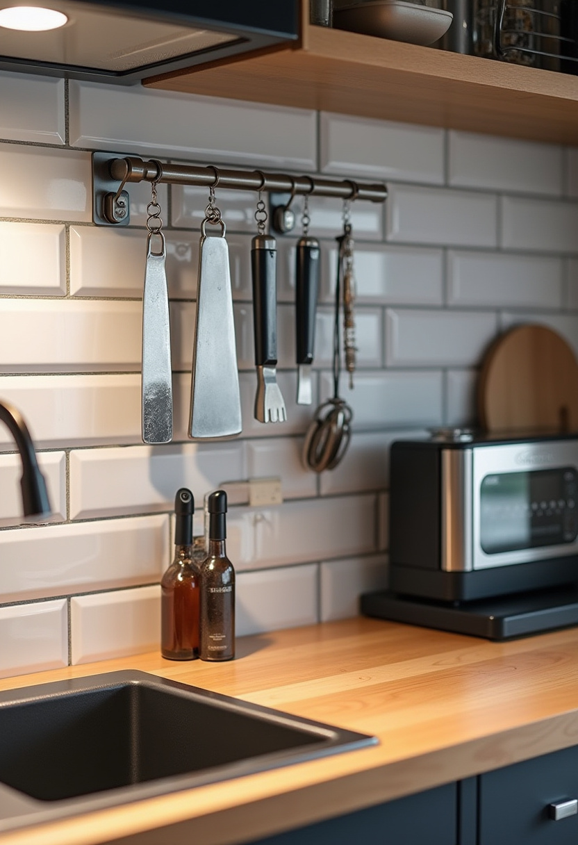 small kitchen counter space organization ideas 11