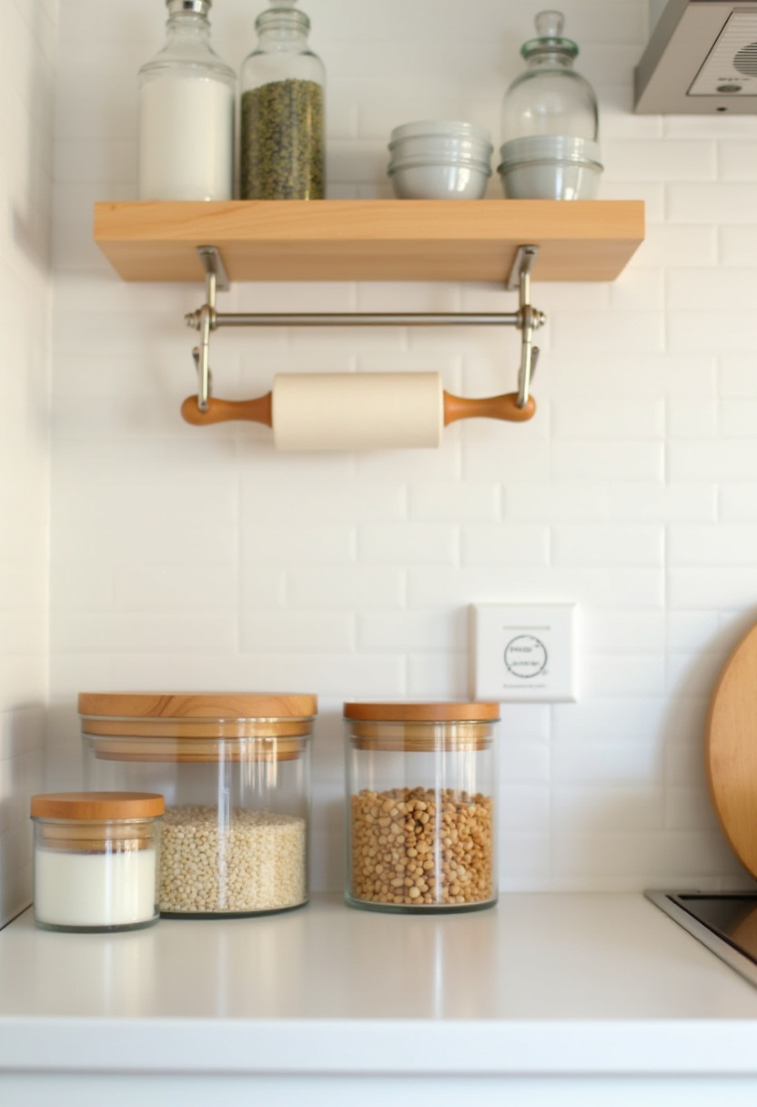 small kitchen counter space organization ideas 5