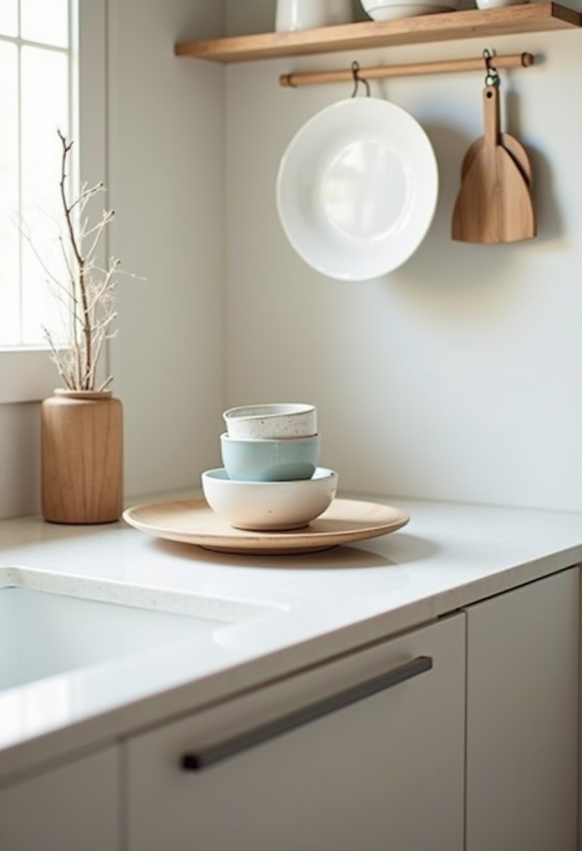 small kitchen counter space organization ideas 8