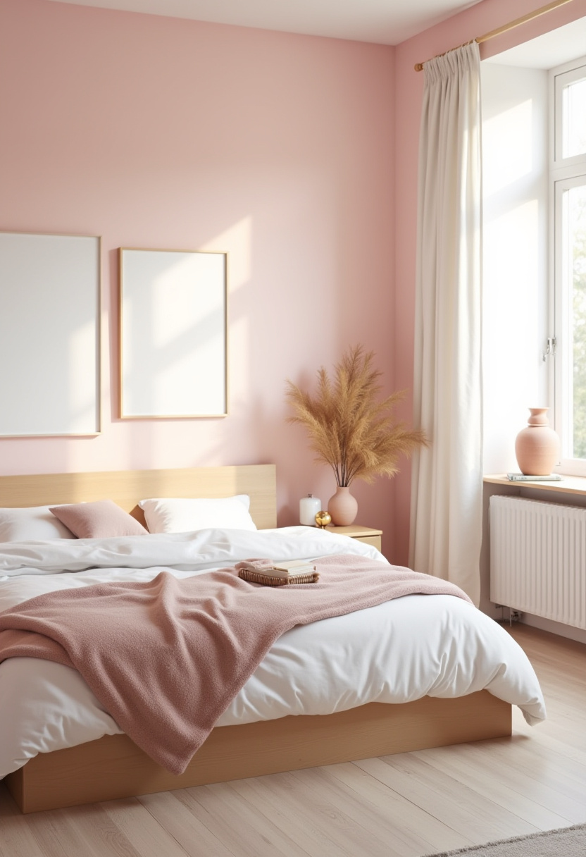 soft pink bedroom aesthetic 11