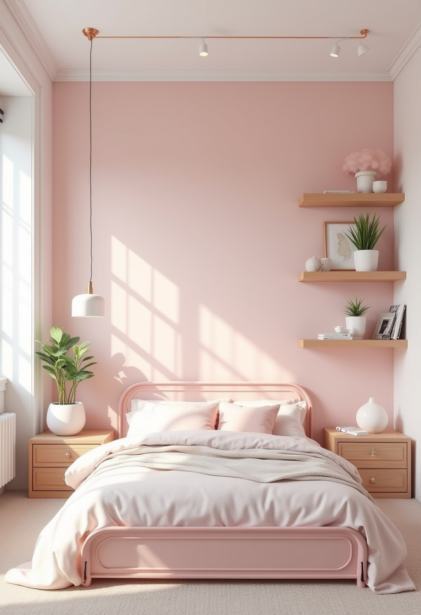 soft pink bedroom aesthetic 3