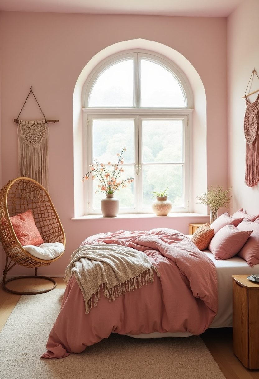 soft pink bedroom aesthetic 4