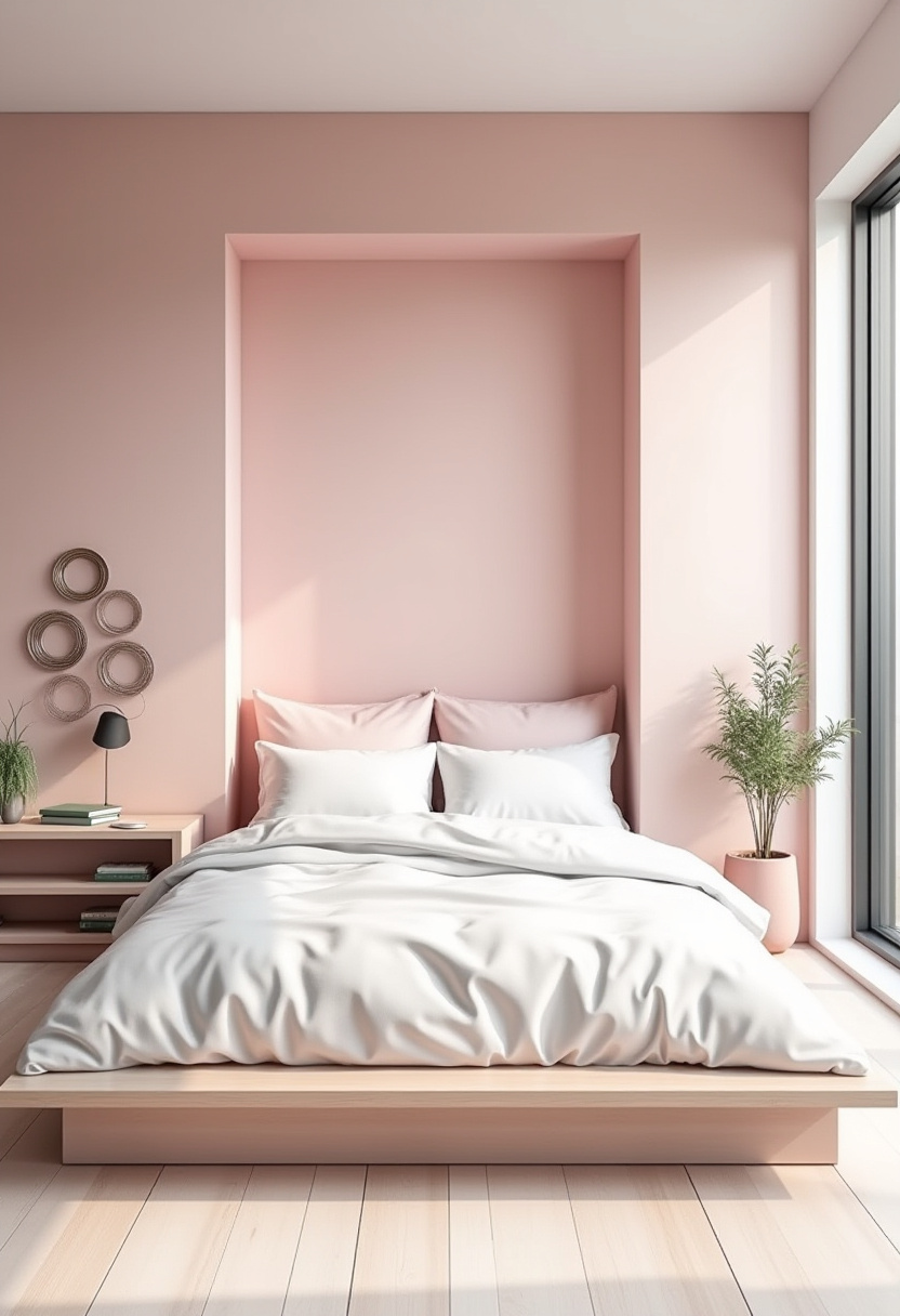 soft pink bedroom aesthetic 7