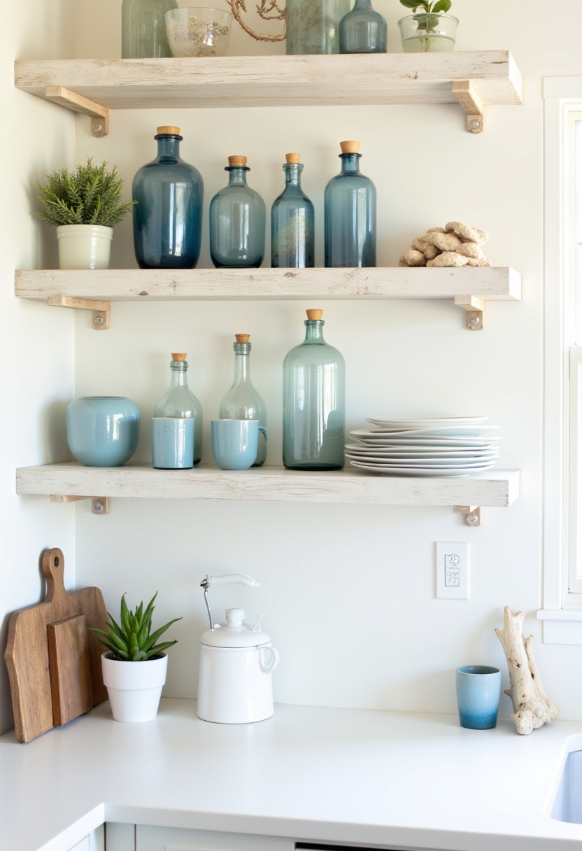 styling open kitchen shelves 4