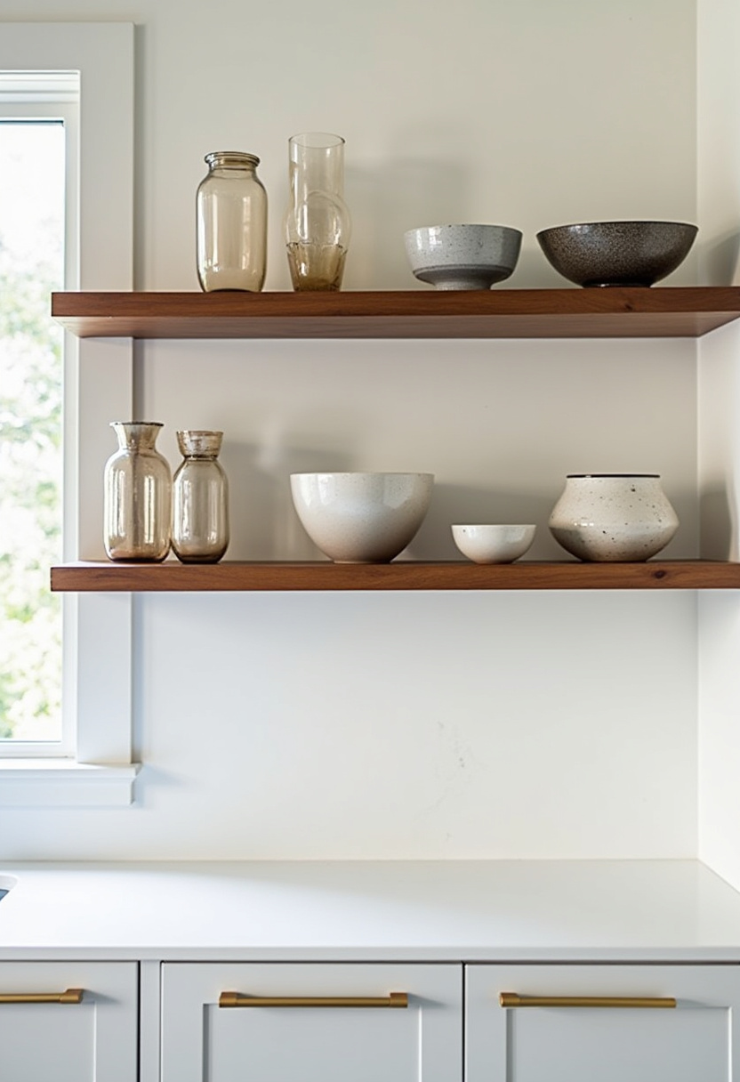 styling open kitchen shelves 6