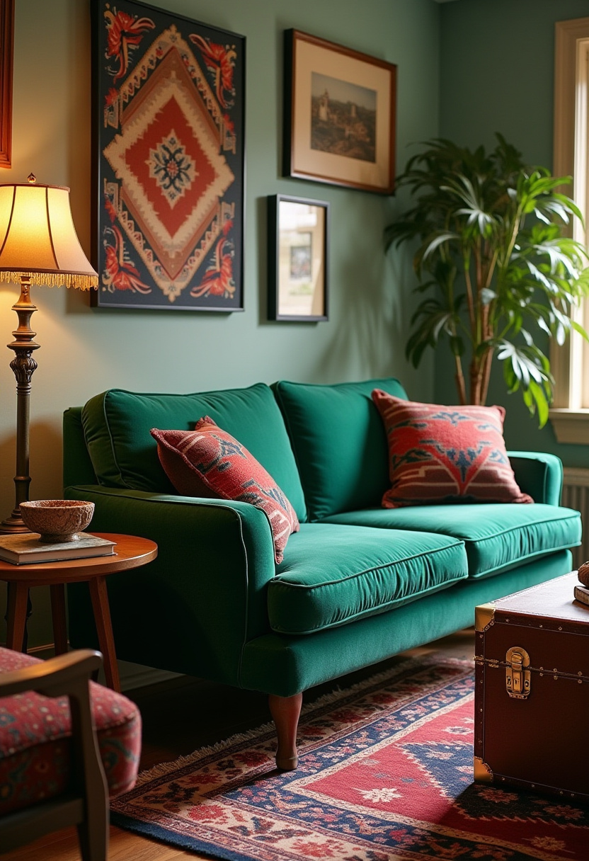vintage inspired living room ideas 10