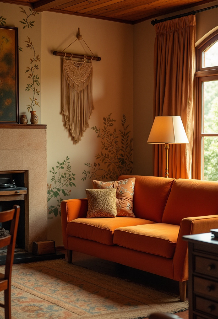 vintage inspired living room ideas 14
