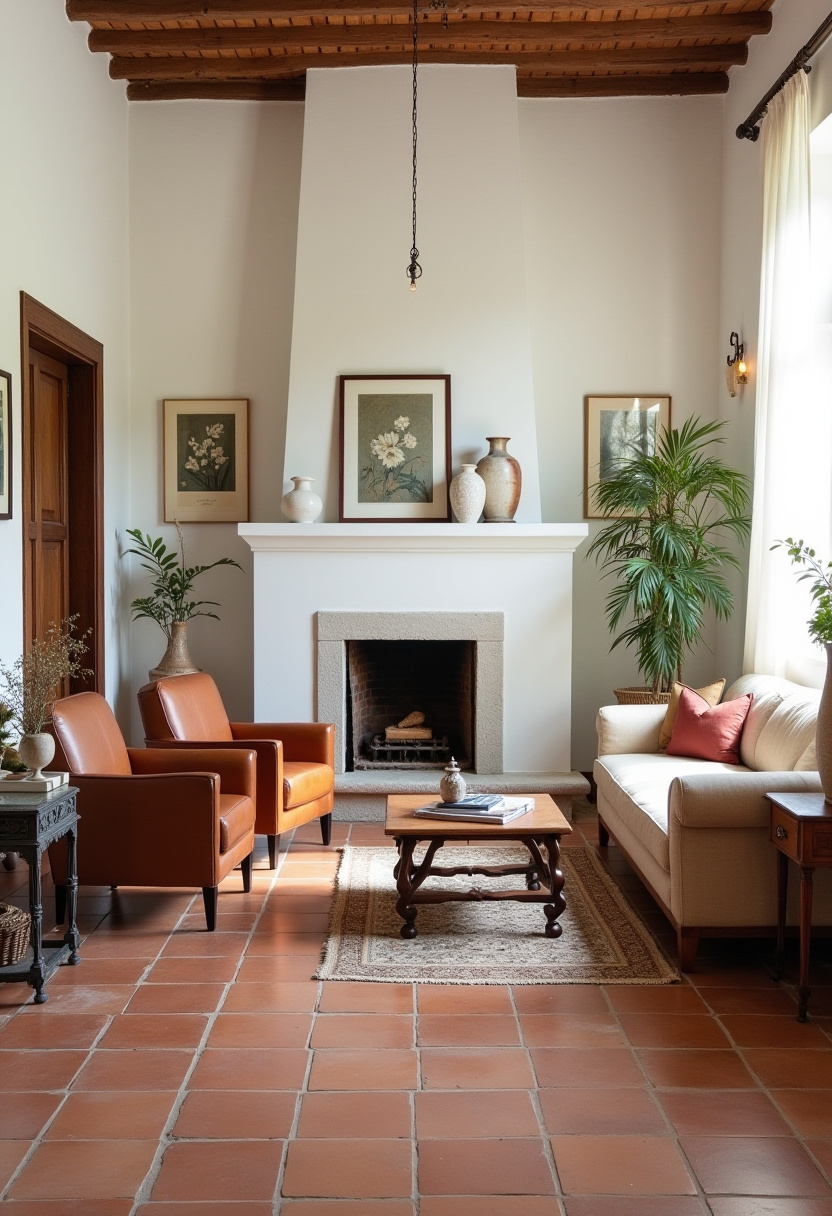 vintage inspired living room ideas 15