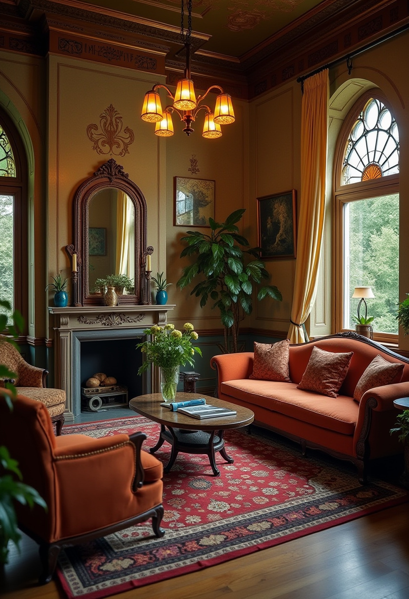 vintage inspired living room ideas 18